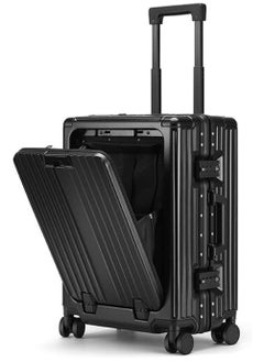 HOPHOP 20 Inches Travel Luggage Carry-on Lightweight Fashion trolley with Spinner Weels Suitcase with Open Laptop Compartment for Unisex Adults (Polycarbonate )  - Image 1