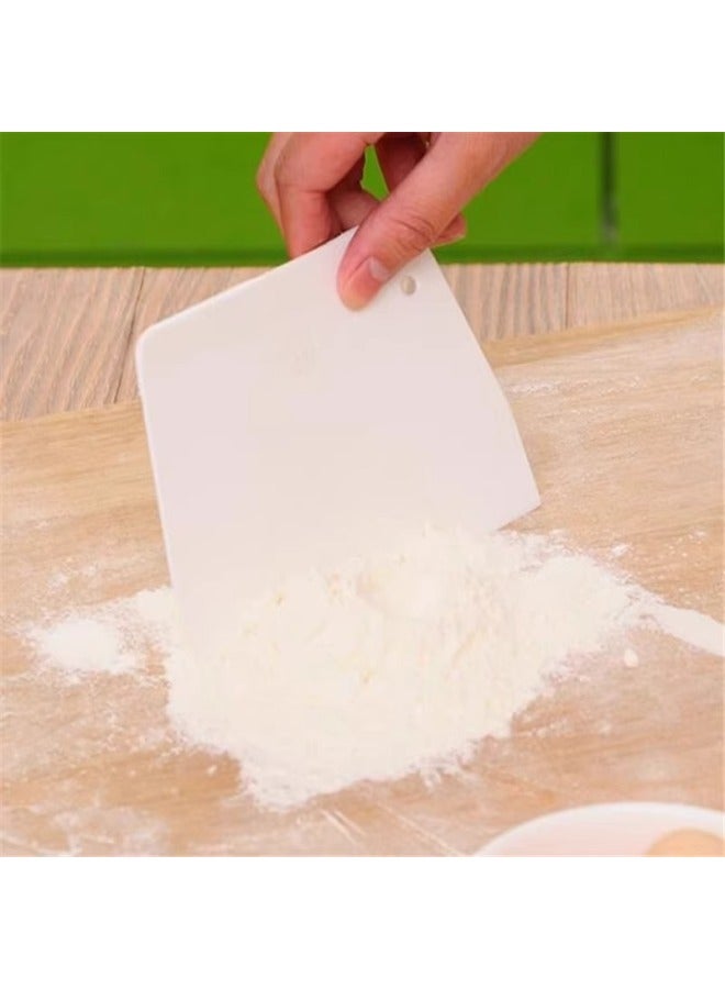 Food Grade Scraper Scraper Dough Cutter Baking Scraper PP Plastic Cake Scraper Rice Roll Special Wholesale-Specifications:Opp Bag-Color:Food Grade Trapezoidal Scraper - Image 3
