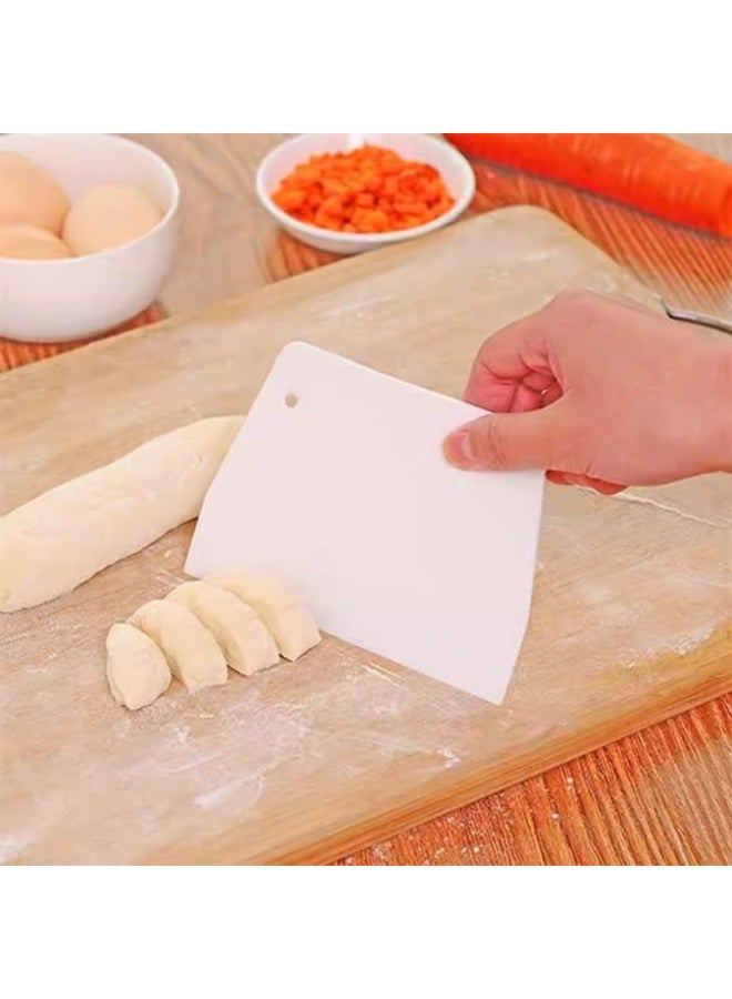Food Grade Scraper Scraper Dough Cutter Baking Scraper PP Plastic Cake Scraper Rice Roll Special Wholesale-Specifications:Opp Bag-Color:Food Grade Trapezoidal Scraper - Image 1