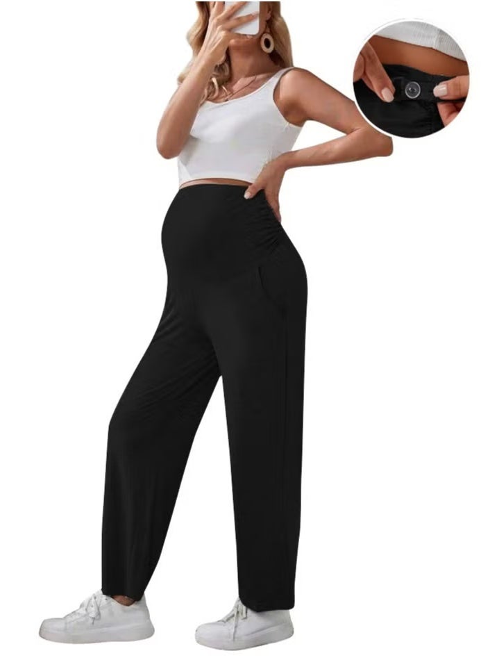 New Women's Straight Leg Maternity Pants Plus Size*3 Pcs - Image 2