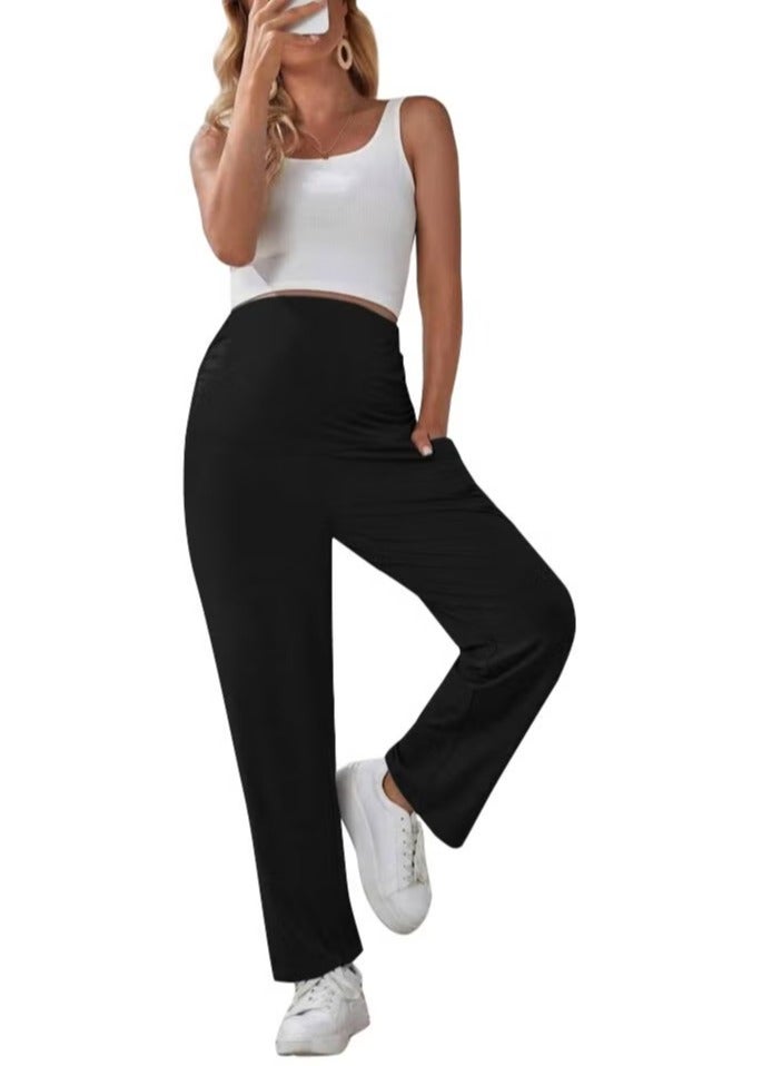 New Women's Straight Leg Maternity Pants Plus Size*3 Pcs - Image 5