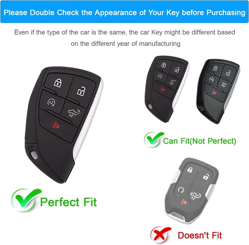 Koaudb Key Fob Cover for Chevy Silverado and GMC Sierra - Image 2