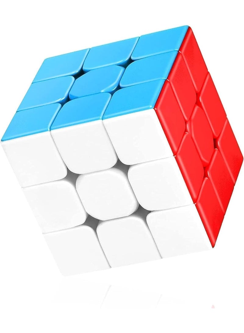 مكعب سرعة 3×3 بدون ملصقات، مكعب سحري سلس الحركة 3×3×3، مكعب ألغاز احترافي، لعبة لتنشيط العقل، هدية مثالية للأطفال والكبار - Image 1
