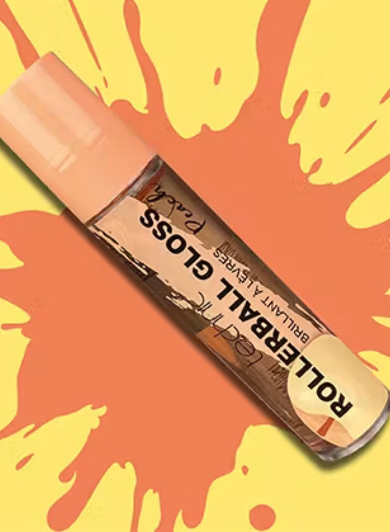 Technic قلم رولر بول لامع بلون الخوخ - Image 3