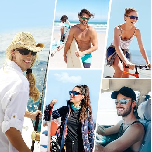 Duduma Polarized Sports Sunglasses for Men Women Running Cycling Fishing Golf Driving Shades Sun Glasses Tr90(black matte frame with brown lens) - Image 5