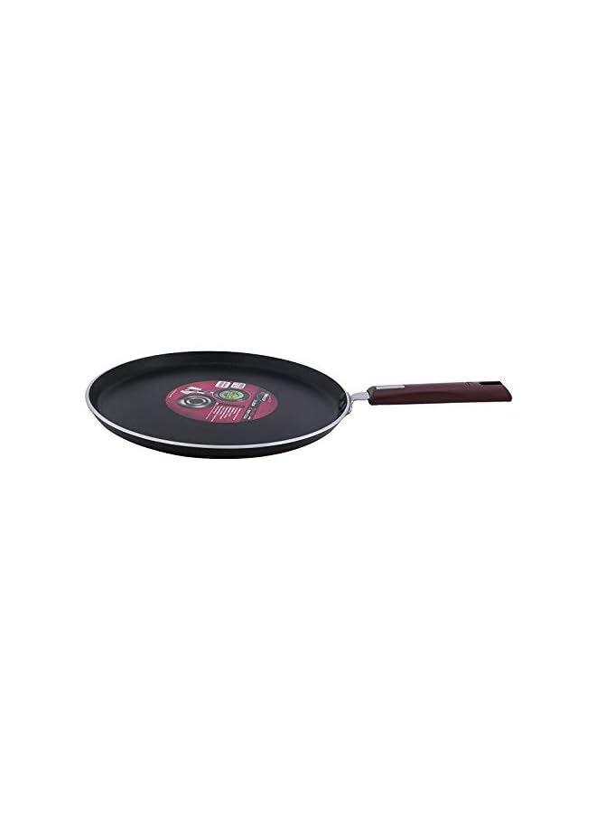 NIRLEP Aluminium Flat Griddle/Pan, 29cm, Maroon - Image 2