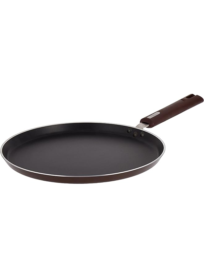 NIRLEP Aluminium Flat Griddle/Pan, 29cm, Maroon - Image 1