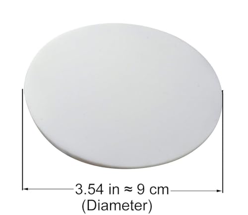 Xfenvs Door Knob Wall Shield, Large White Round Soft Door Stopper Wall Protector,Self Adhesive Door Handle Bumper 2 PCS (Large Round Style 3.54", White) - Image 4