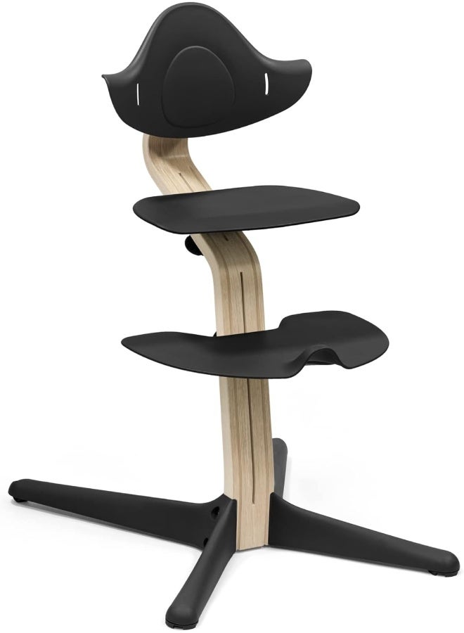 Stokke Nomi High Chair - Inspires Active Sitting - Tool-Free Adjustability - Black/Natural - Image 1