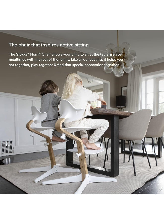 Stokke Nomi High Chair - Inspires Active Sitting - Tool-Free Adjustability - Black/Natural - Image 4