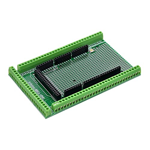 ANMBEST Mega 2560 R3 Prototype Screw Terminal Block Shield Board Pre-soldered Kit, Breakout Module for Arduino UNO - Image 1