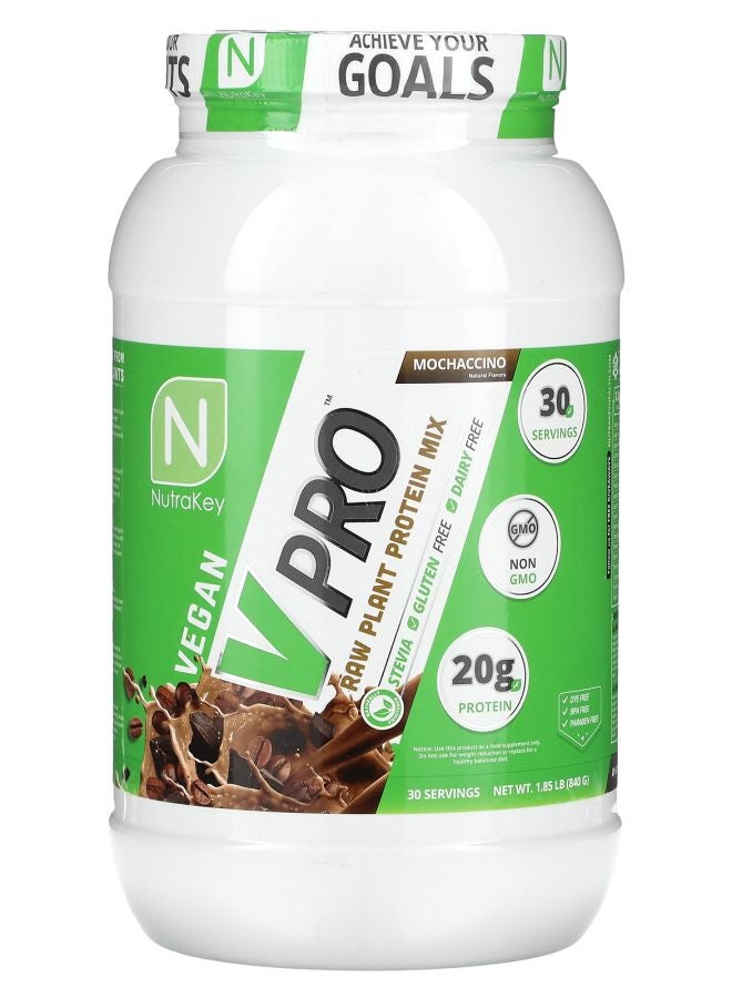 V Pro Raw Plant Protein Mix Mochaccino 1.85 lb (840 g)