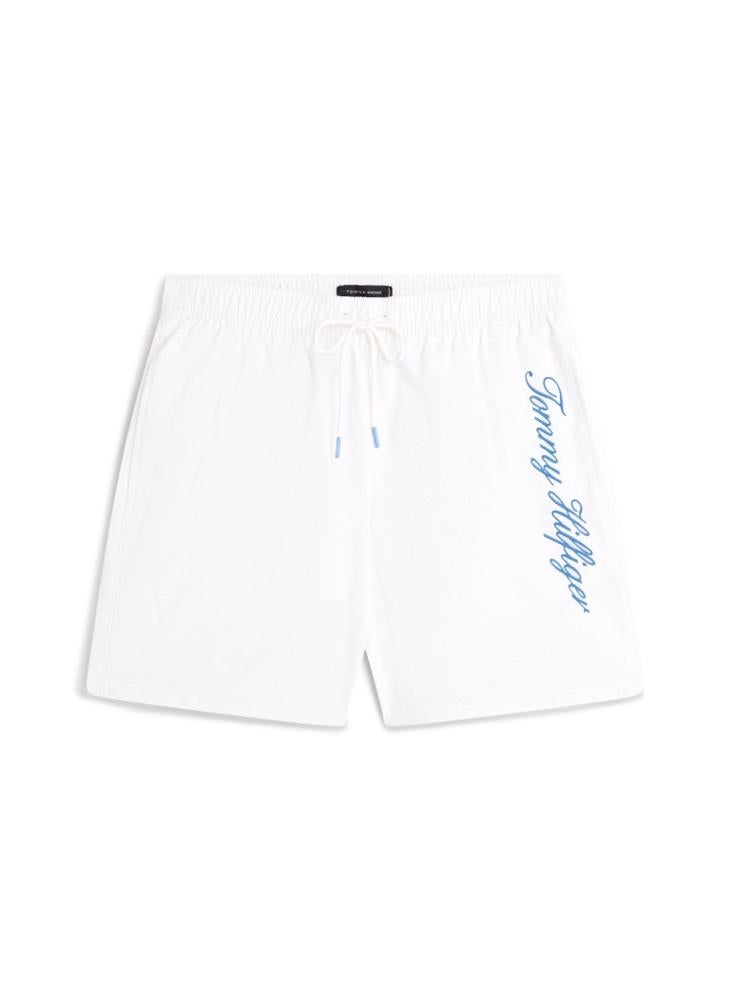 TOMMY HILFIGER Ithaca Stripe Mid Length Swim Shorts - Image 5