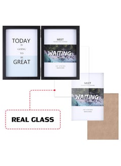 5x7 Double Picture Frame Wooden Hinged Photo Frame Definition Glass Stand Vertically on Desktop or Tabletop Black - pzsku/ZB5A02A01D896C22393B2Z/45/_/1740118823/ea59956f-0958-435e-8a02-6b0833ecf2c5