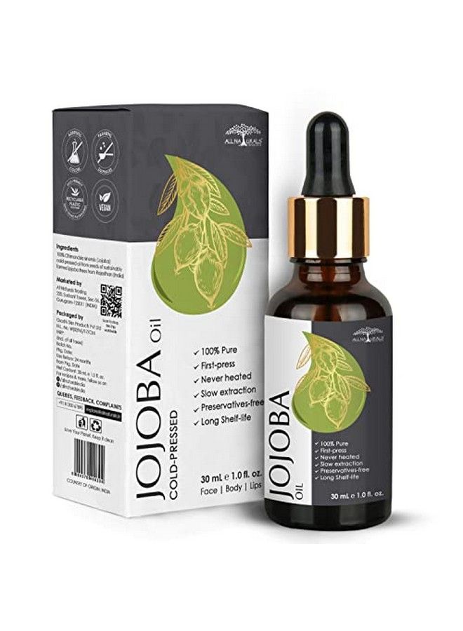 All Naturals Jojoba Oil For Pigmentation Acne (Oily Skin) 30 Ml Coldpressed Natural Lip Balm And Makeup Remover - Image 1