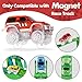 Save Unicorn Magnetic Track Cars Replacement Only Flex Track Race cars Accessories Construction Building Kits for Magnet Tracks Glow in the Dark Only Compatible with Magnetic Car Tracks for Kids Ages 3 4pack - Image 4