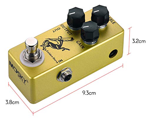 MOSKYAudio YMUZE Moskyaudio Golden Horse Guitar pedal with Overdrive Function - Image 4