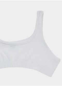 Styli Pack of 2 - Solid Scoop Neck Crop Top  - Image 3