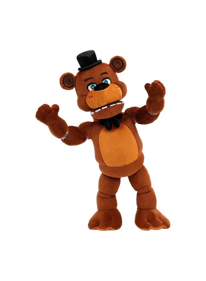 Five Nights at Freddy's Freddy Fazbear Glow-in-the-Dark Interactive Plush Toy (35.56 cm, Brown) - Image 3
