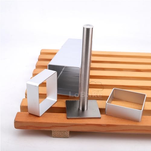 LoBake 10pcs Square shape Small Aluminium Pineapple Cookie Biscuit Cake Molds With Stainless Steel Press Stamp DIY Bakery Tools - Image 3