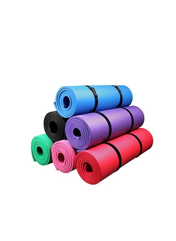 SportQ 10mm Thick Non-Slip Yoga Mat with Attached Strap, Latest Quality Practice, Pilates, Yoga and Many Other Home Exercises - pzsku/ZB5A07723FB1D63044890Z/45/_/1714476131/560f2d73-31ca-4275-b5c7-715a98571eb9