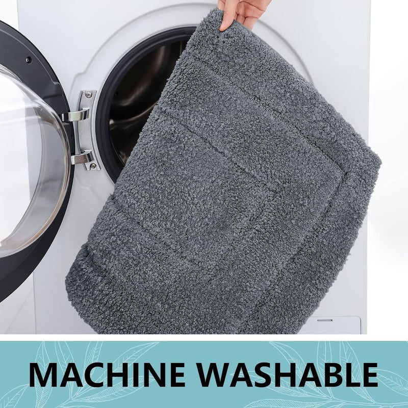 بجند سجاد حمام بوغاندا 36 "" × 24 "" سجاد حمام ميكروفيات ناعم وامتصاص للانزلاق آكشات السجاد أشعث بانزلاق. - Image 4