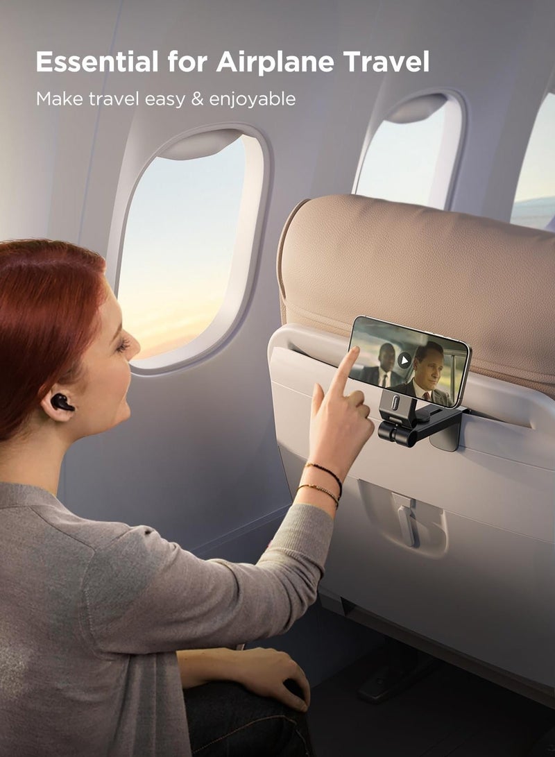 Y&D Magsafe Airplane Phone Holder Travel Essentials, [Flexible Rotation] Hands-Free Mount, Essentials Stand for iPhone 15 Pro Max 14 13 12 Series - Image 5
