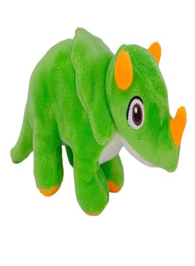 Dimpy Stuff Plush Toy with Egg Shell, Orange and Green, 16 cm - Image 3