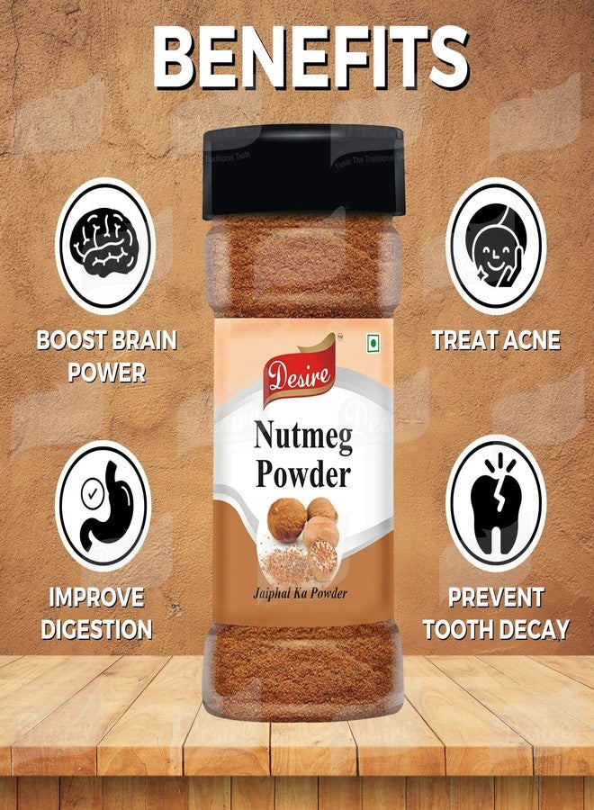 Desire Nutmeg Powder 100 Gram - Jaiphal Jathikka Powder | Organically Grown | Natural and Aromatic | Ideal for Baking, Cooking, and Beverages - Image 4