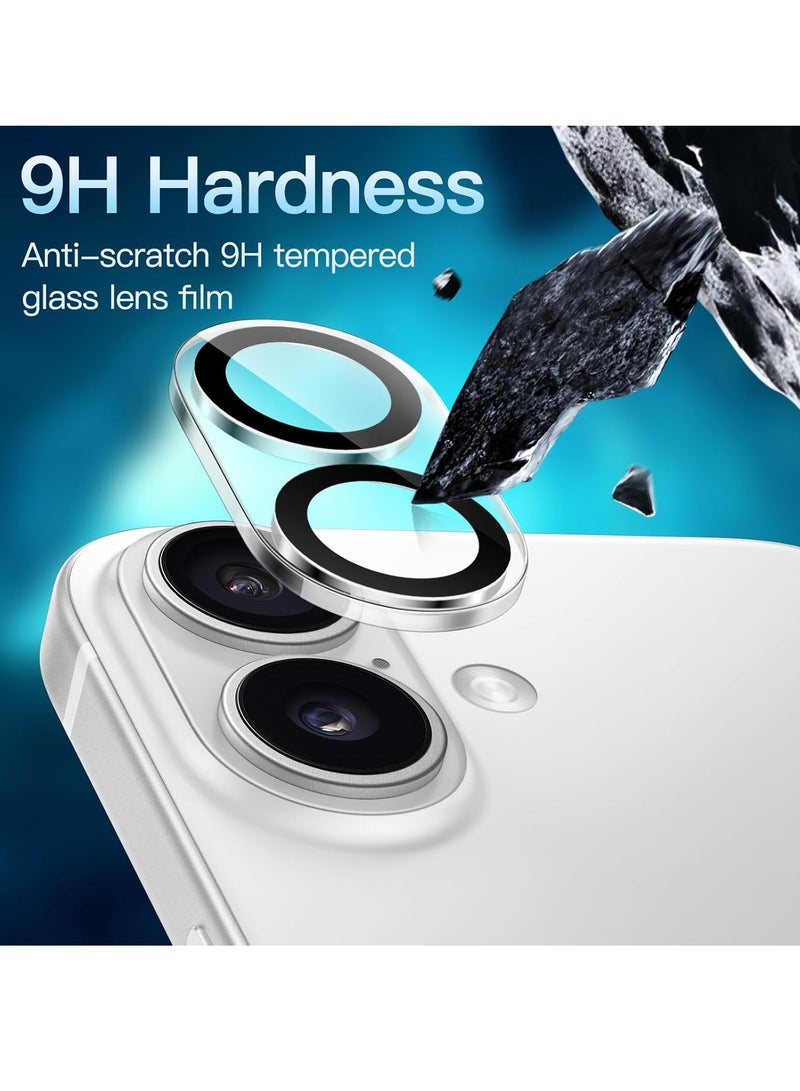 Camera Lens Protector for iPhone 16 & 16 Plus – 9H Tempered Glass, Anti-Scratch, Case Friendly, HD Clear (3-Pack) - Image 4