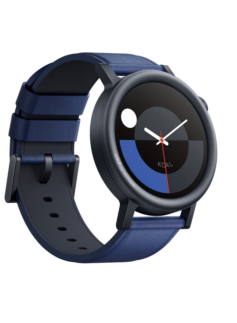 cmf by NOTHING Watch Pro 2, 1.32" AMOLED Display, Built-in multi-system GPS, 120 Sports Modes, Smart Sleep Algorithm, Bluetooth calling with AI noise reduction, Official Authorization, Blue Blue - Image 1