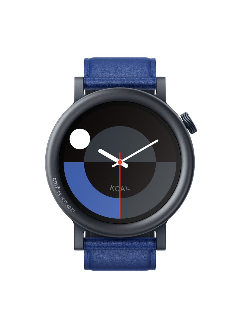 cmf by NOTHING Watch Pro 2, 1.32" AMOLED Display, Built-in multi-system GPS, 120 Sports Modes, Smart Sleep Algorithm, Bluetooth calling with AI noise reduction, Official Authorization, Blue Blue - Image 2