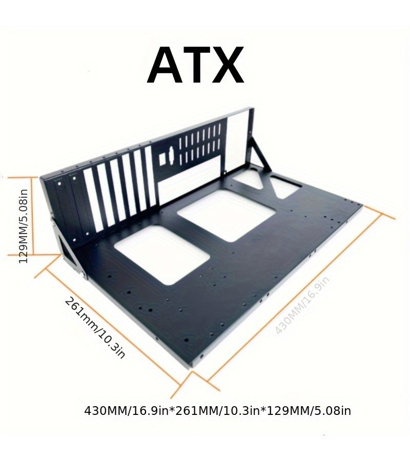 Extended E-ATX Bracket Computer Chassis Rack For ATX MicroATX Mini ITX - Image 1