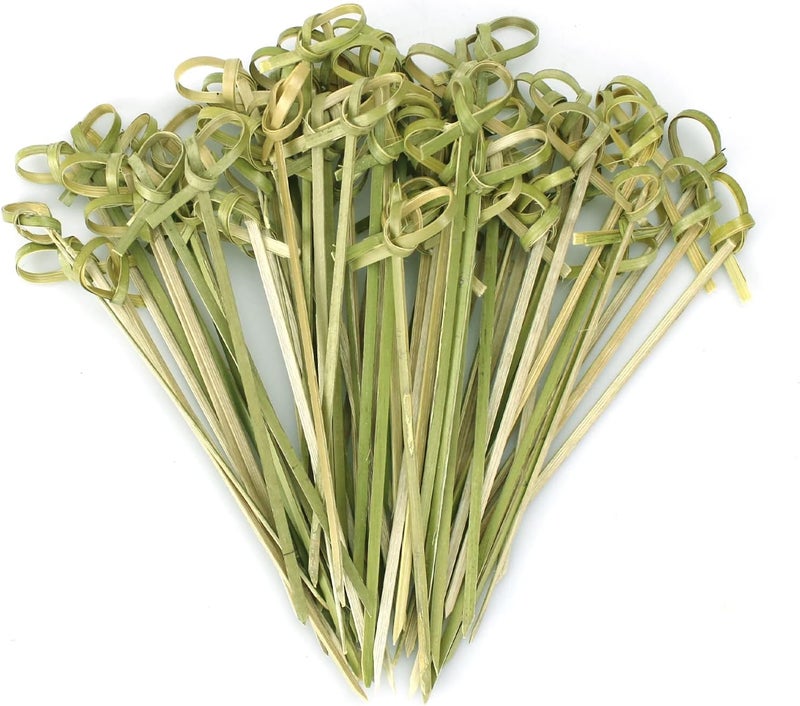Lechay 500 Pack Bamboo Cocktail Picks - Image 1