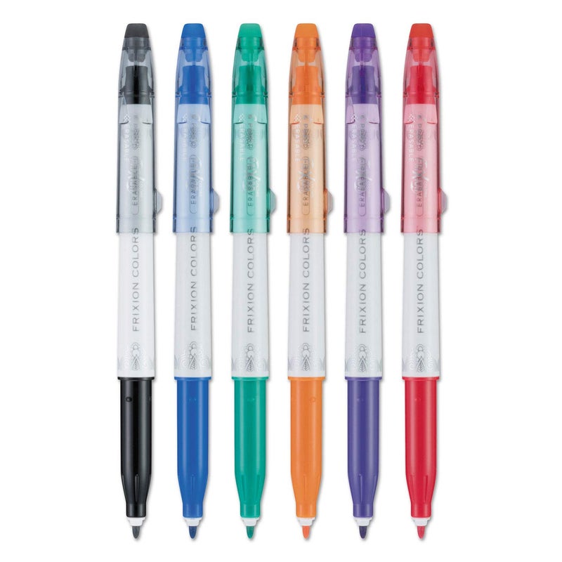 Pilot FriXion Colors Erasable Marker Pens, Assorted Color, 1 Count (Pack of 6) - Image 3