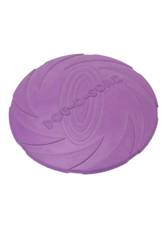 NIBEMINENT Natural Rubber Round Frisbee Teething Toy Purple 1.5x1.5x0.2cm - Image 1