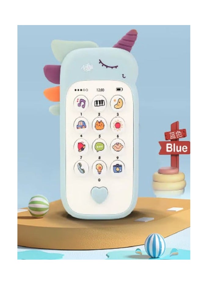 Generic - "Unicorn mobile phone toy with sound effects and music (Blue)." - Image 1