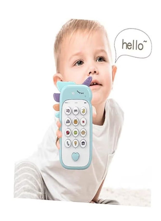 Generic - "Unicorn mobile phone toy with sound effects and music (Blue)." - Image 1