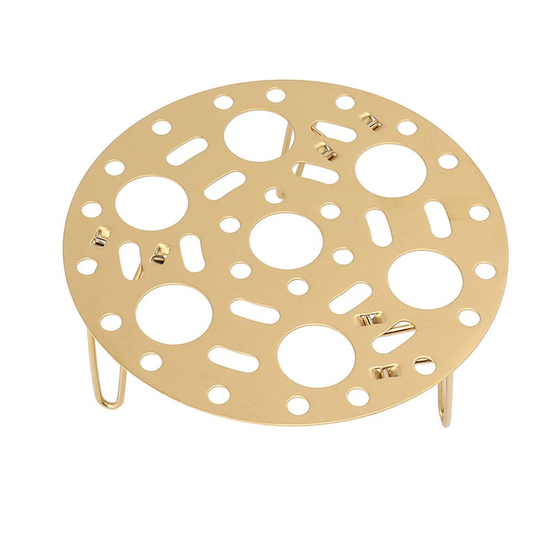 Gold Stainless Steel Foldable Multi Function Steaming Tray Egg Tool for Home Restaurant - Image 5