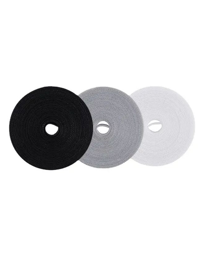 1 Roll Heavy Duty Nylon Hook Loop Cable Organizer Strap Random Color 300cm - Image 1