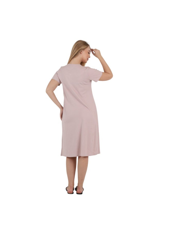 ZECOTEX Women's Egyptian Cotton Embroidered Nightgown & Loungewear Dress – Soft Breathable Sleepwear, Relaxed Comfort Fit, M–3XL, Made in Egypt - Image 4
