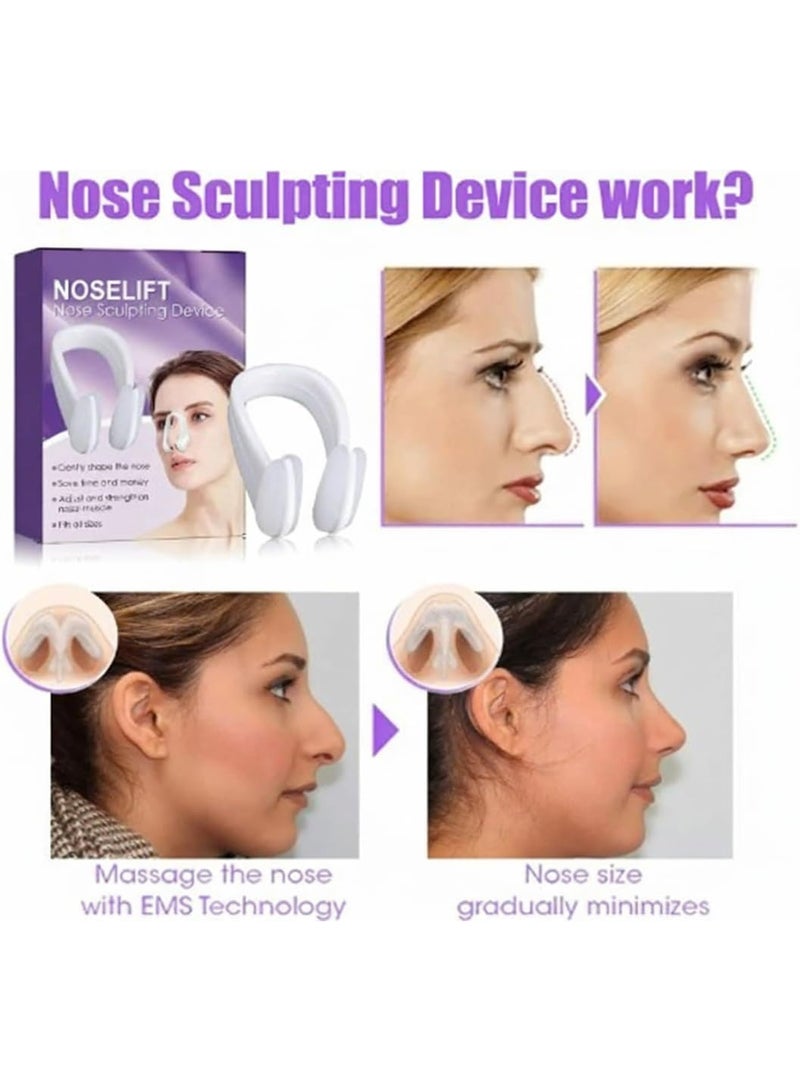 XUN Nose Sculpting Device, Nose Shaper Lifter Clip Corrector, Nose Bridge Straightener Corrector, Nose Sculpting Tool Slimmer for Wide Noses - Image 5