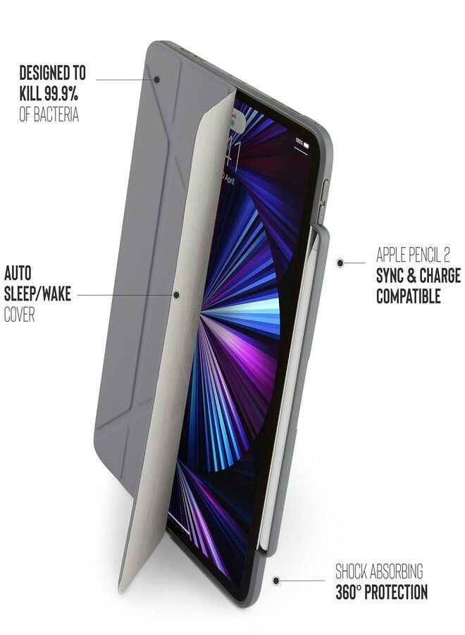 Pipetto 5-In-1 Protective Case Cover For Apple iPad Pro 11-Inch (2021/2020/2018) Grey - Image 4