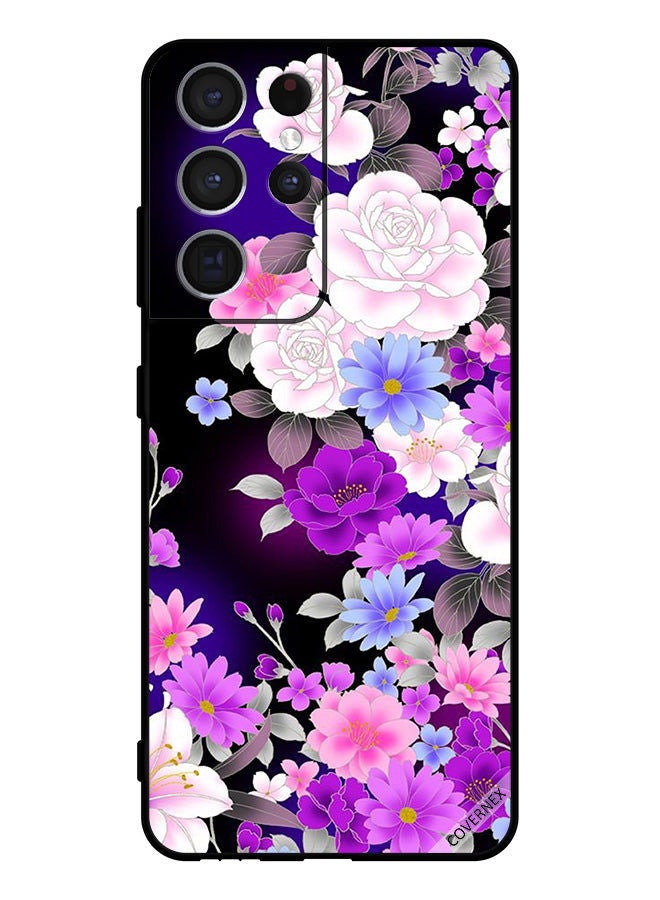 Covernex Protective Case Cover For Sumsung S21 Ultra 5G Mix Flowers - Image 1