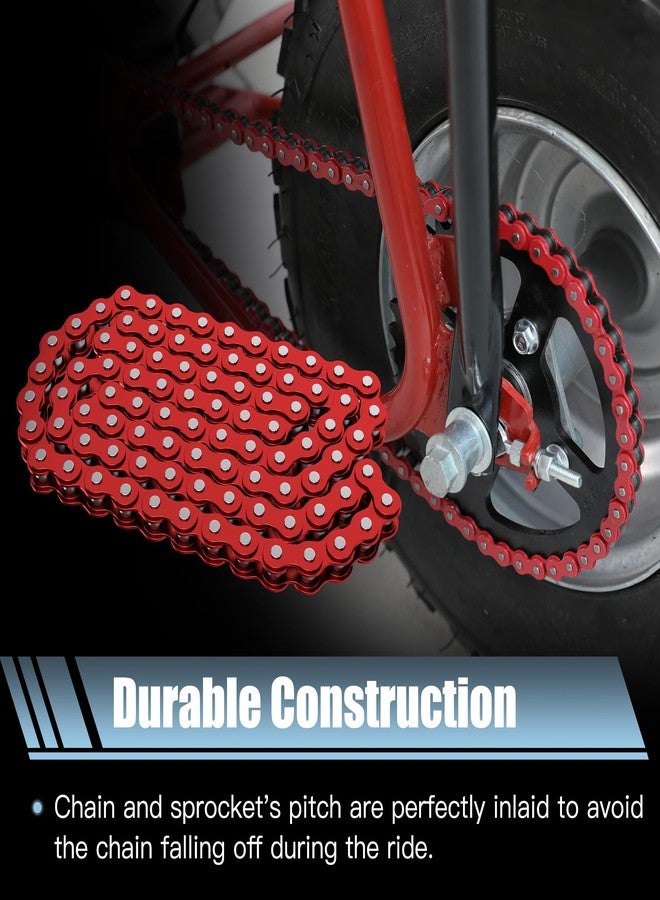 CILOYU 420 Chain for Mini Bike Coleman CT200U BT200X CT200U-EX Baja Warrior MB200 TrailMaster Massimo Predator 212 200cc 196cc 6.5hp Powersports Parts Front Jackshaft 42 Links and Rear Drive 90 Links - Image 4