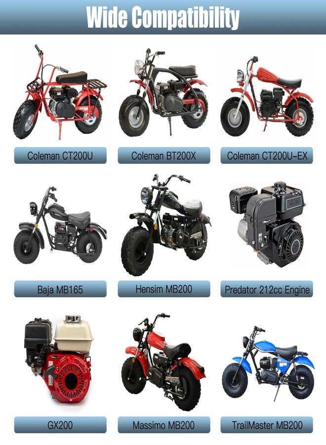 CILOYU 420 Chain for Mini Bike Coleman CT200U BT200X CT200U-EX Baja Warrior MB200 TrailMaster Massimo Predator 212 200cc 196cc 6.5hp Powersports Parts Front Jackshaft 42 Links and Rear Drive 90 Links - Image 2