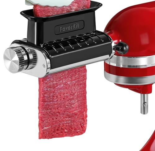 3 Thickness Adjustable Meat Tenderizer Attachment for Kitchenaid MixersSteak Cuber Processor Accessories for Kitchen aideDishwasher Safe Black