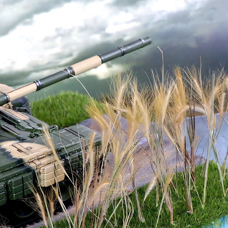 Warmtree Static Grass - Miniature Shrubs & Grass Model for Diorama Supplies, Train Landscape, Military Layout - Image 5