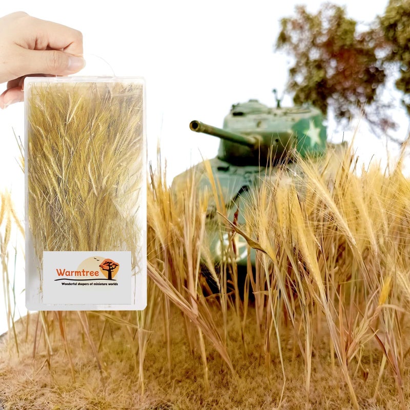 Warmtree Static Grass - Miniature Shrubs & Grass Model for Diorama Supplies, Train Landscape, Military Layout - Image 1