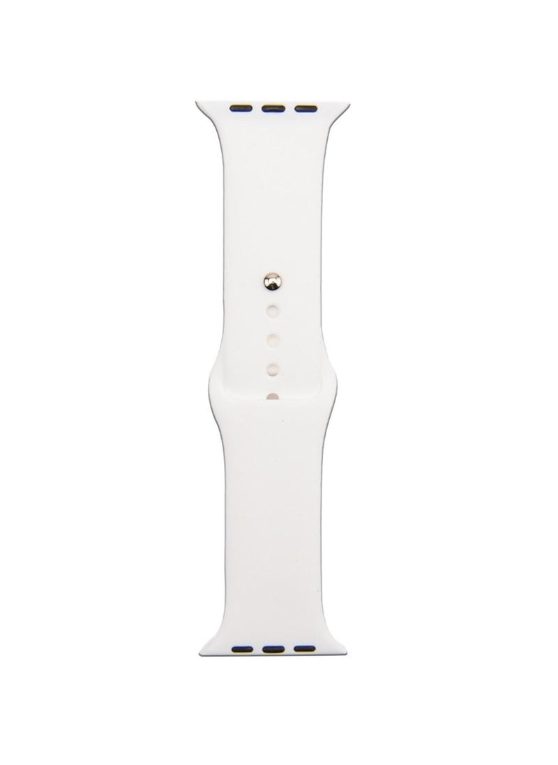 Generic - Apple Watch Band 45mm 44mm 42mm Soft Silicone Sport Band Replacement Wrist Strap Compatible for iWatch Apple Watch Series 7/SE/6/5/4/3/2/1,Nike+,Sport,Edition - Image 1